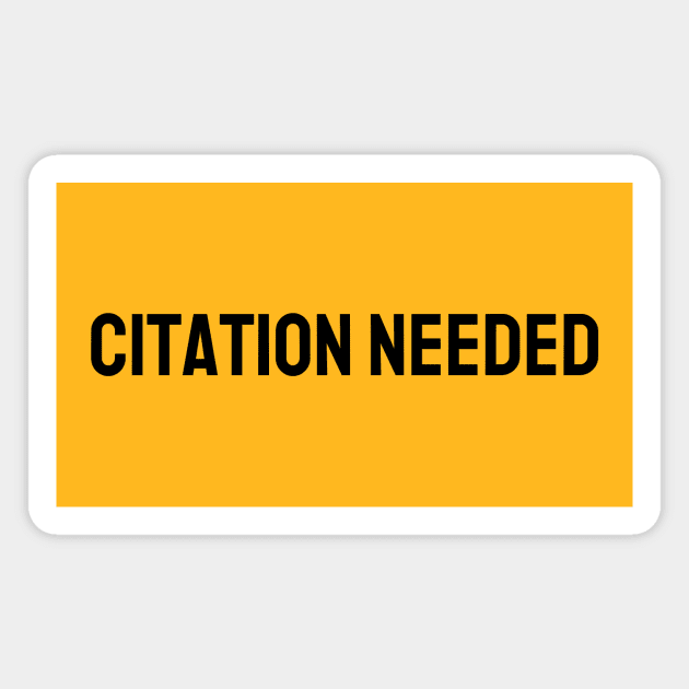 Citation Needed Magnet by Maintenance Phase